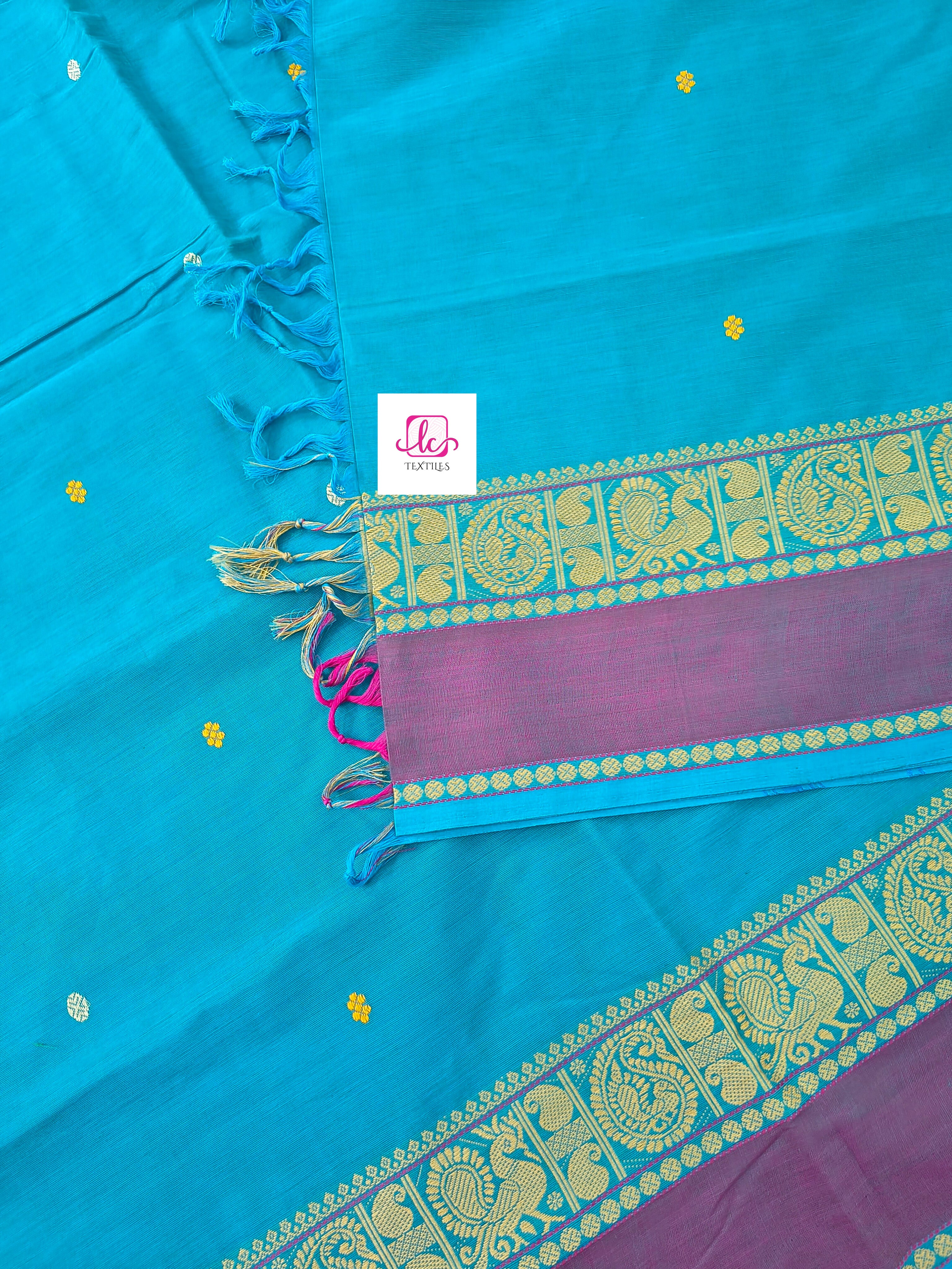 Chettinad Cotton -Office Wear- Sky blue- CCOW62