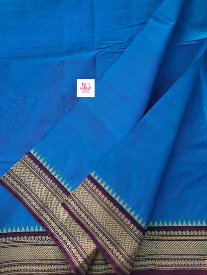 Madisar-chettinad cotton-Dark sky blue-msc03