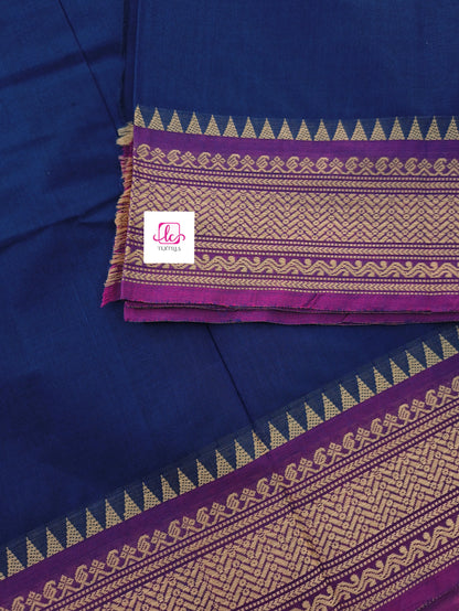 Madisar-chettinad cotton-Royal blue-msc01
