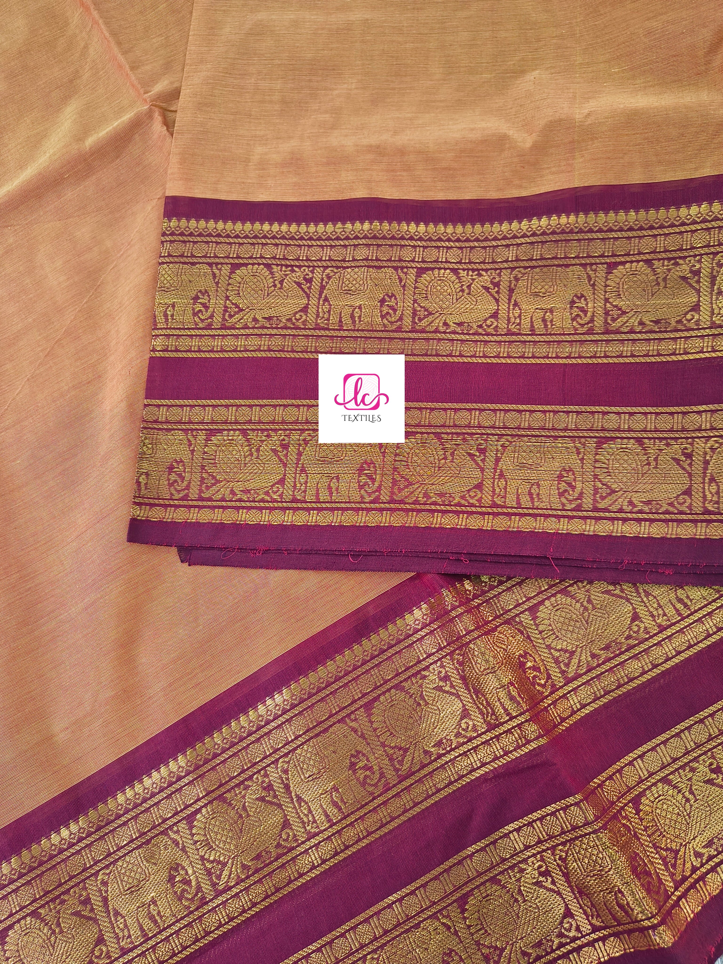 Kanchi Cotton - All Day Fusion -yellow mixed pink dual tone- KCAF77