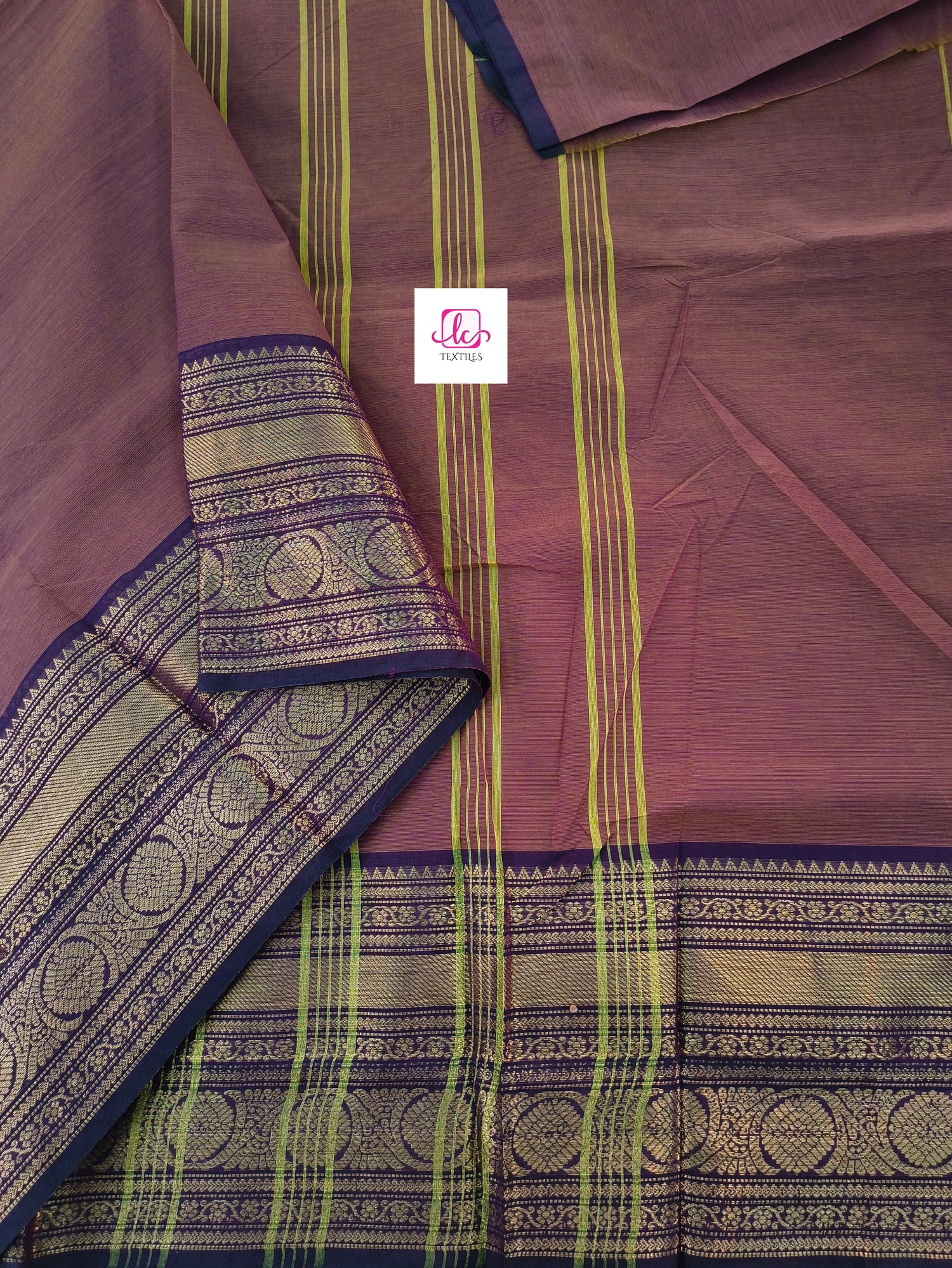 Kanchi Cotton - All Day Fusion -Khakki mixed maroon dual tone- KCAF78