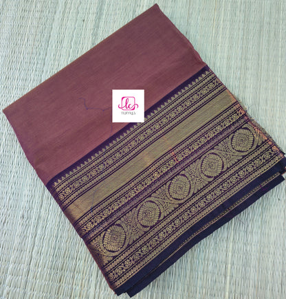 Kanchi Cotton - All Day Fusion -Khakki mixed maroon dual tone- KCAF78