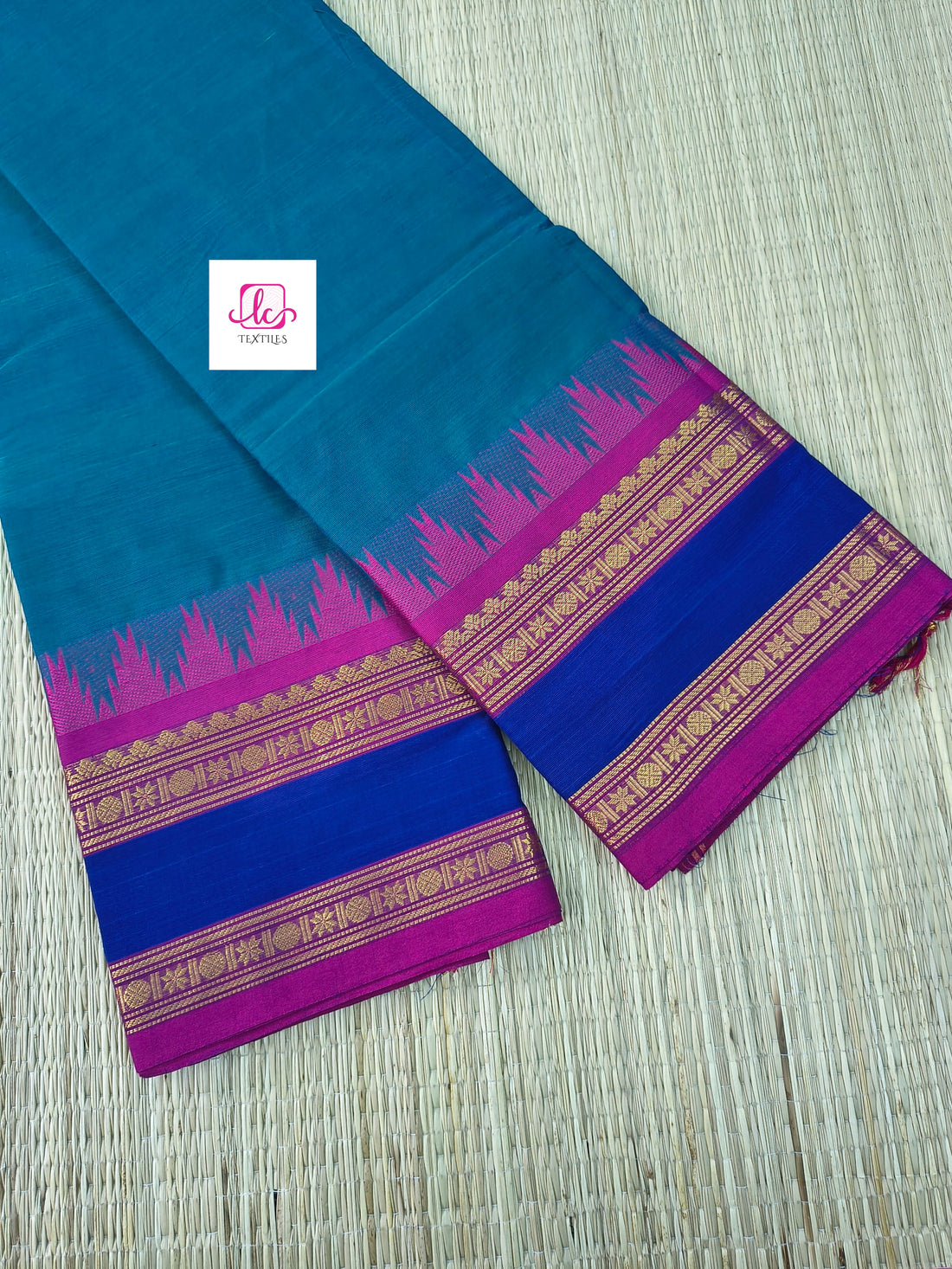 Kanchi Cotton - Festival Fusion -Peacock blue- KCFP193