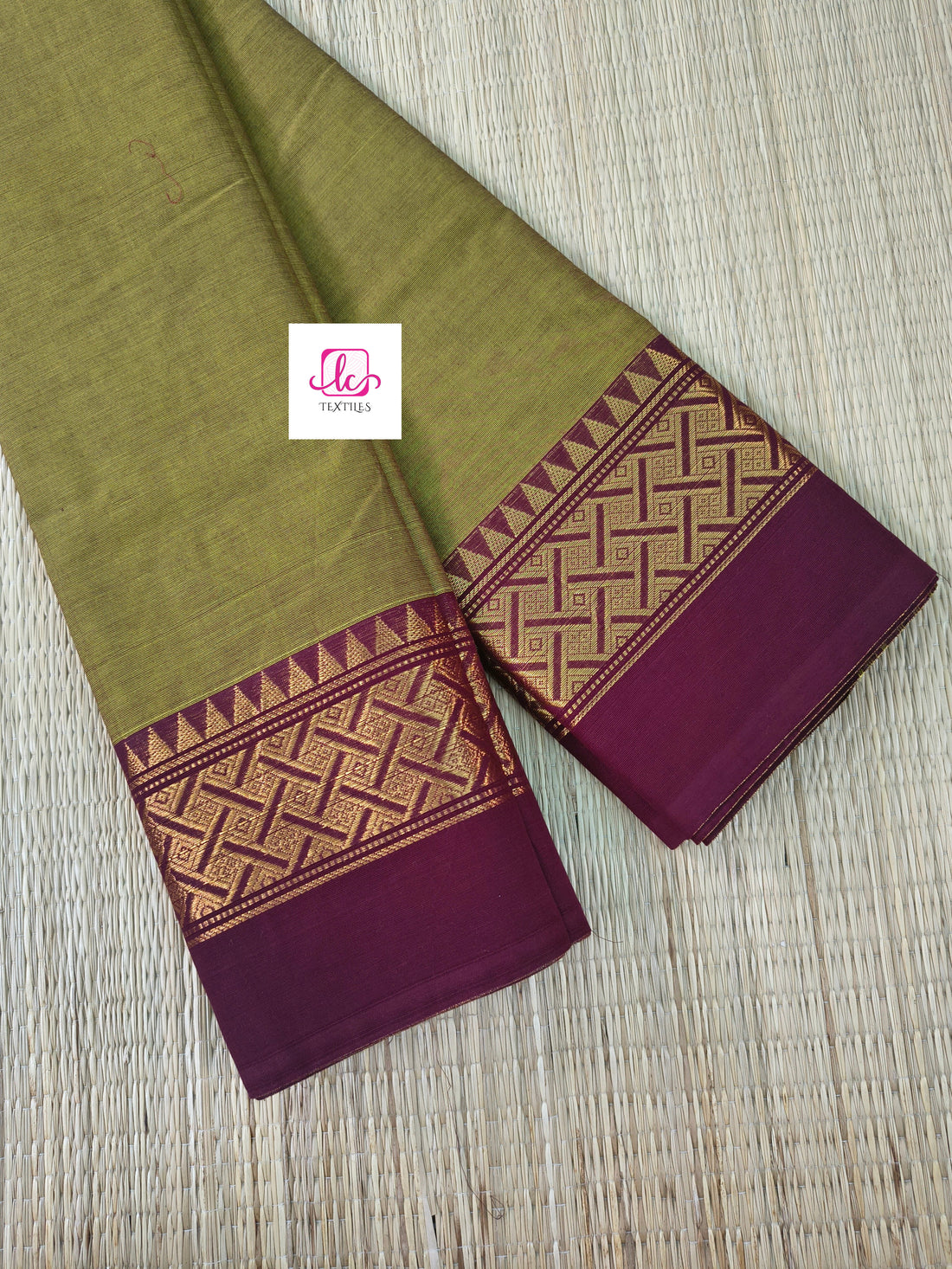 Kanchi Cotton - All Day Fusion -yellow mixed maroon dual tone- KCAF86