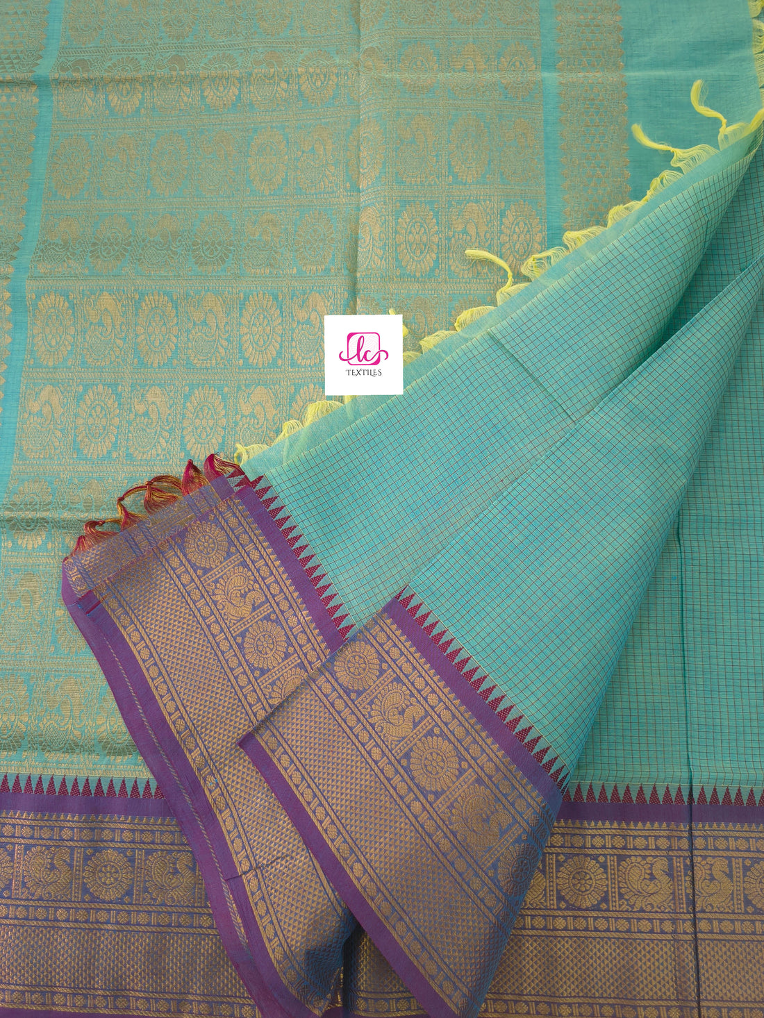 Kanchi Cotton - Festival Fusion -Aqua blue- KCFG203