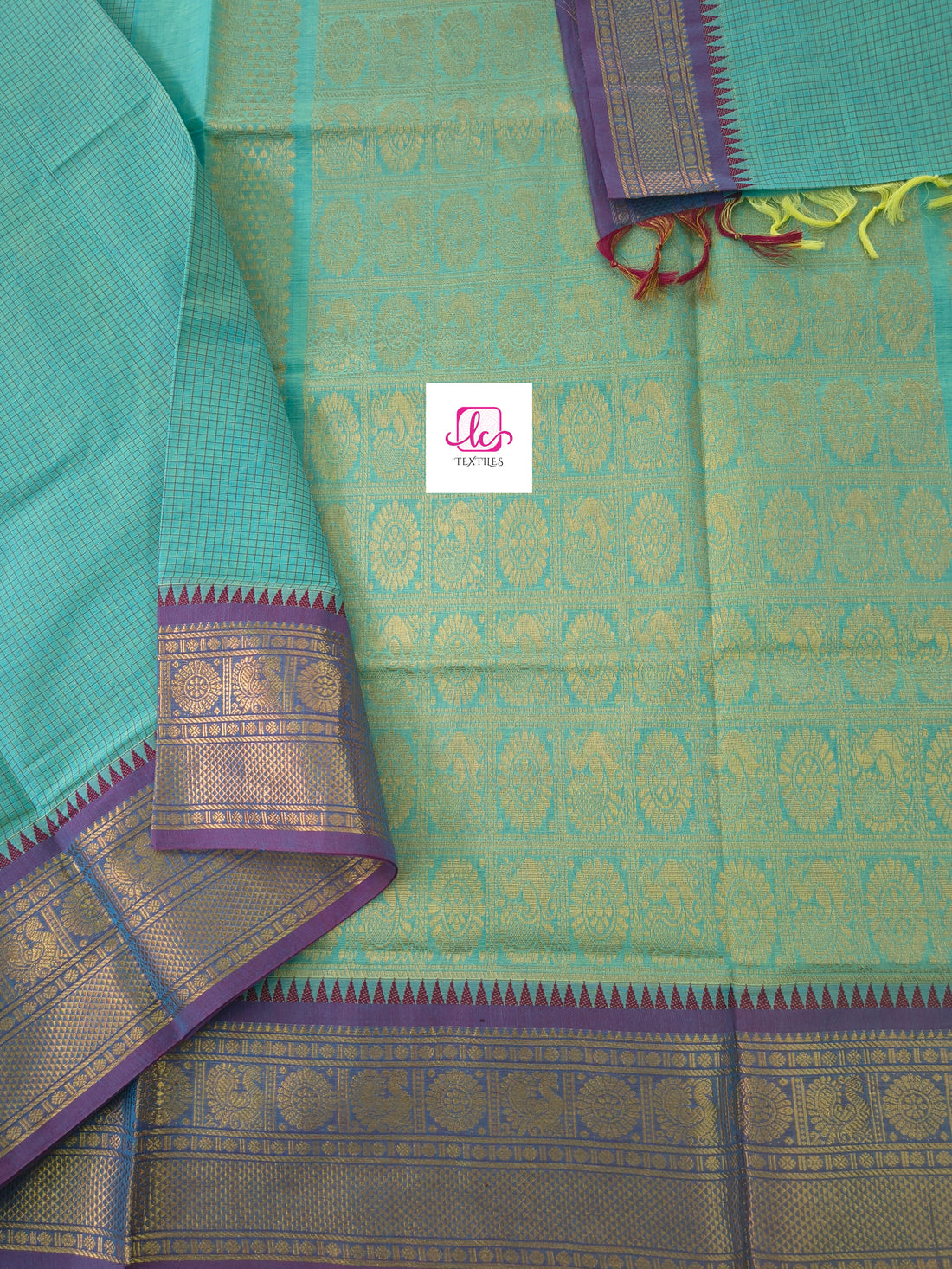 Kanchi Cotton - Festival Fusion -Aqua blue- KCFG203