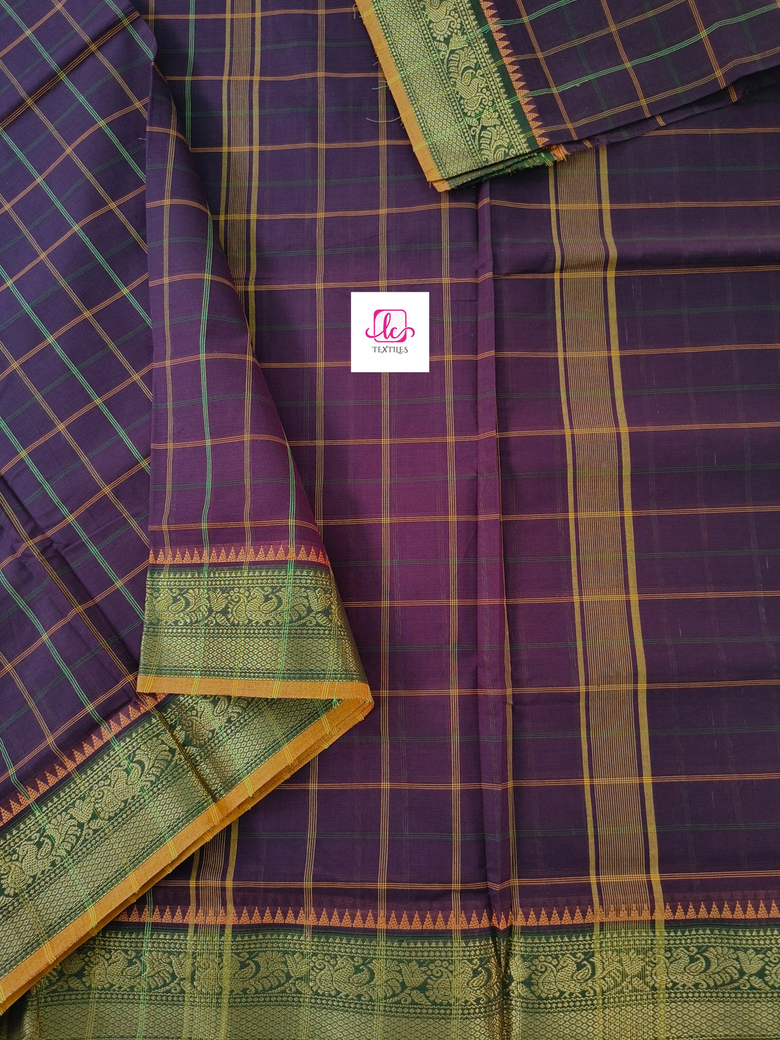 Kandangi Checks -Deep wine- KC100