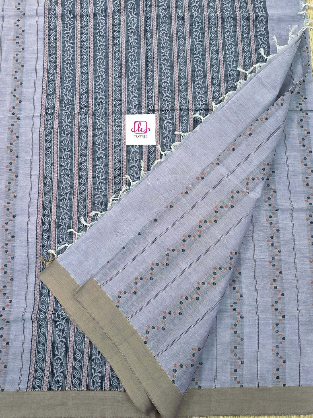 Negamam Cotton Saree - Pastal lavander- NC70