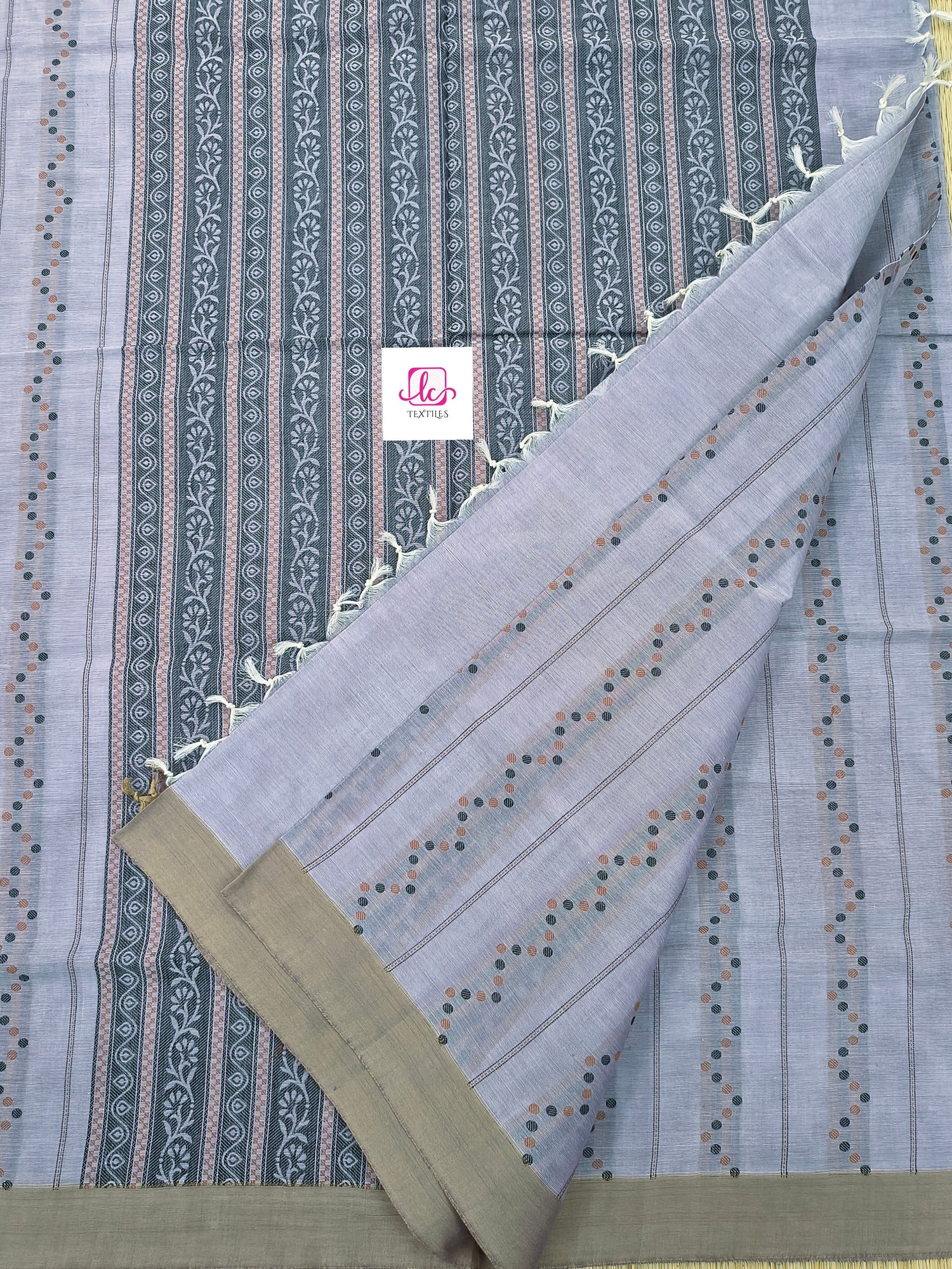 Negamam Cotton Saree - Pastal lavander- NC70