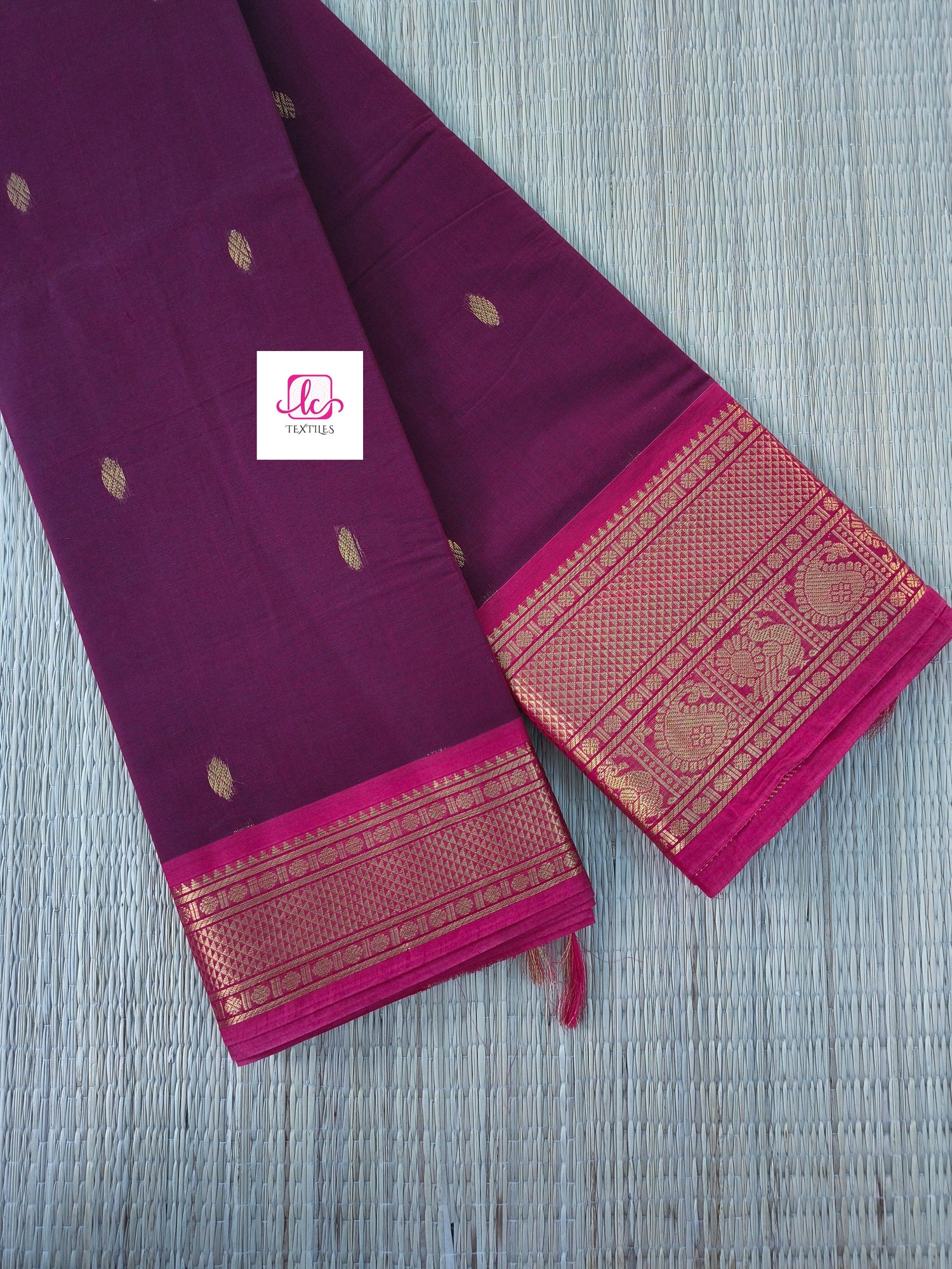 Kanchi Cotton - Festival Fusion -Brinjol purple- KCFG217