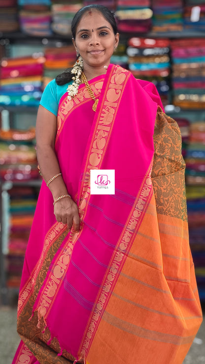 Kanchi Cotton - Festival Fusion -yellow mixed pink- KCVS239