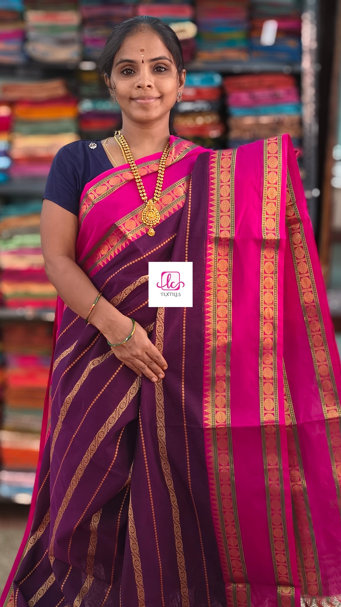 Kanchi Cotton - Festival Fusion -Purple - KCVD242