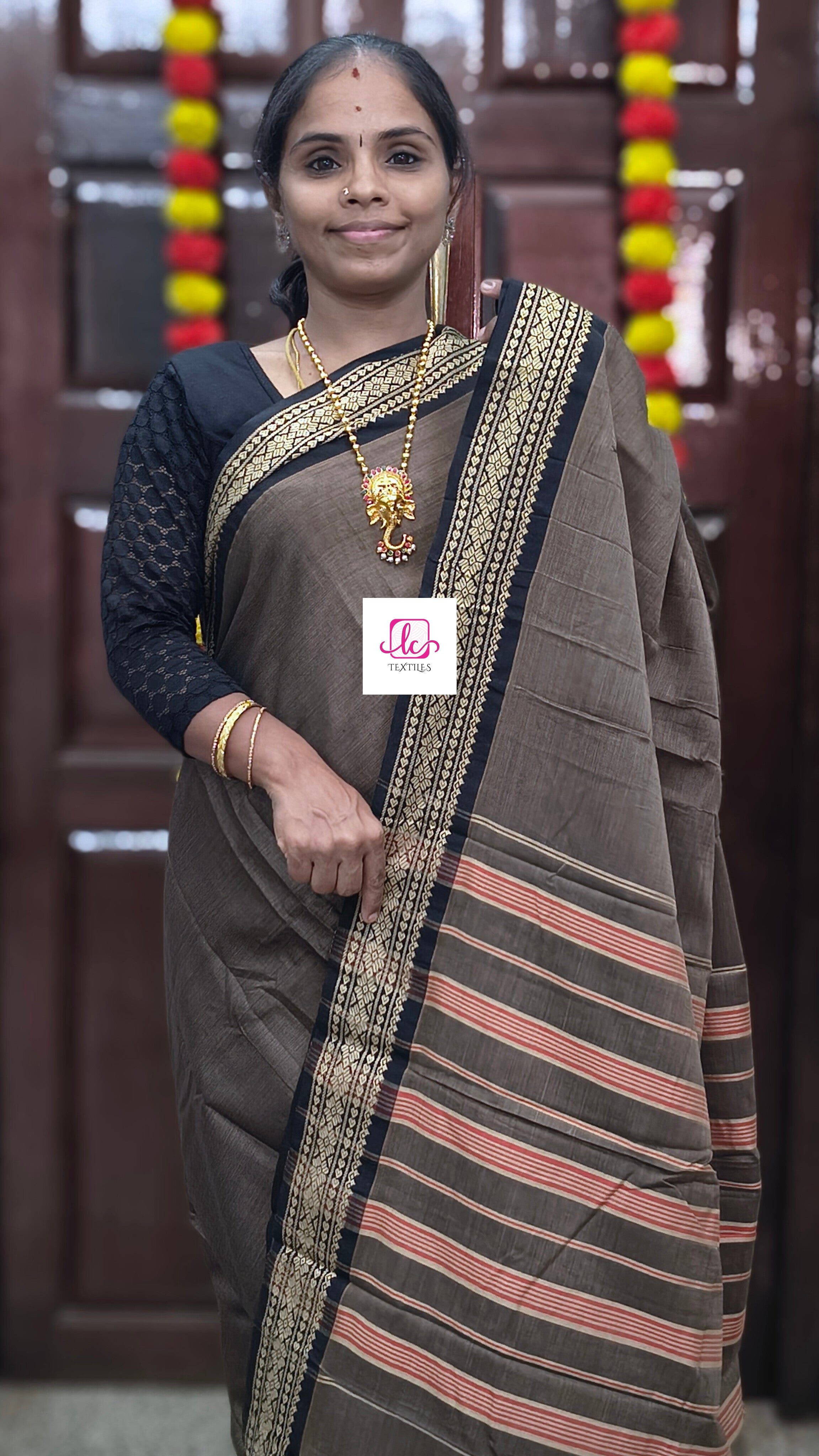 Narayanapet cotton-Plain -Ash Brown- NPC25