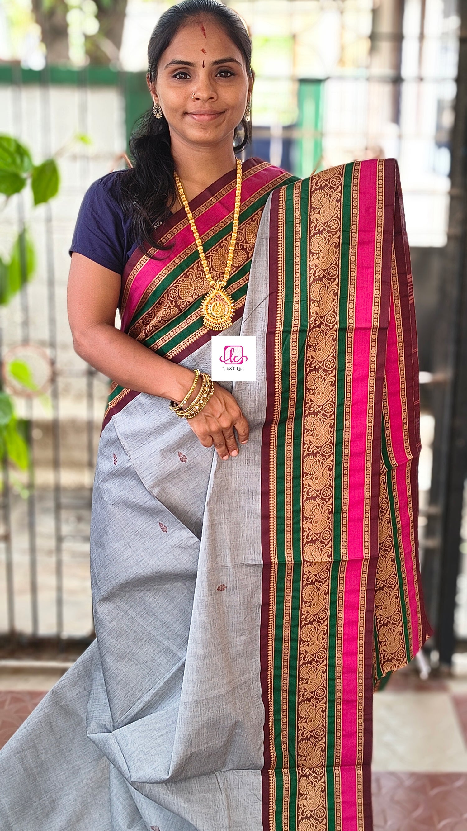 Chettinad Cotton -  Office Wear -Grey- CCOW98