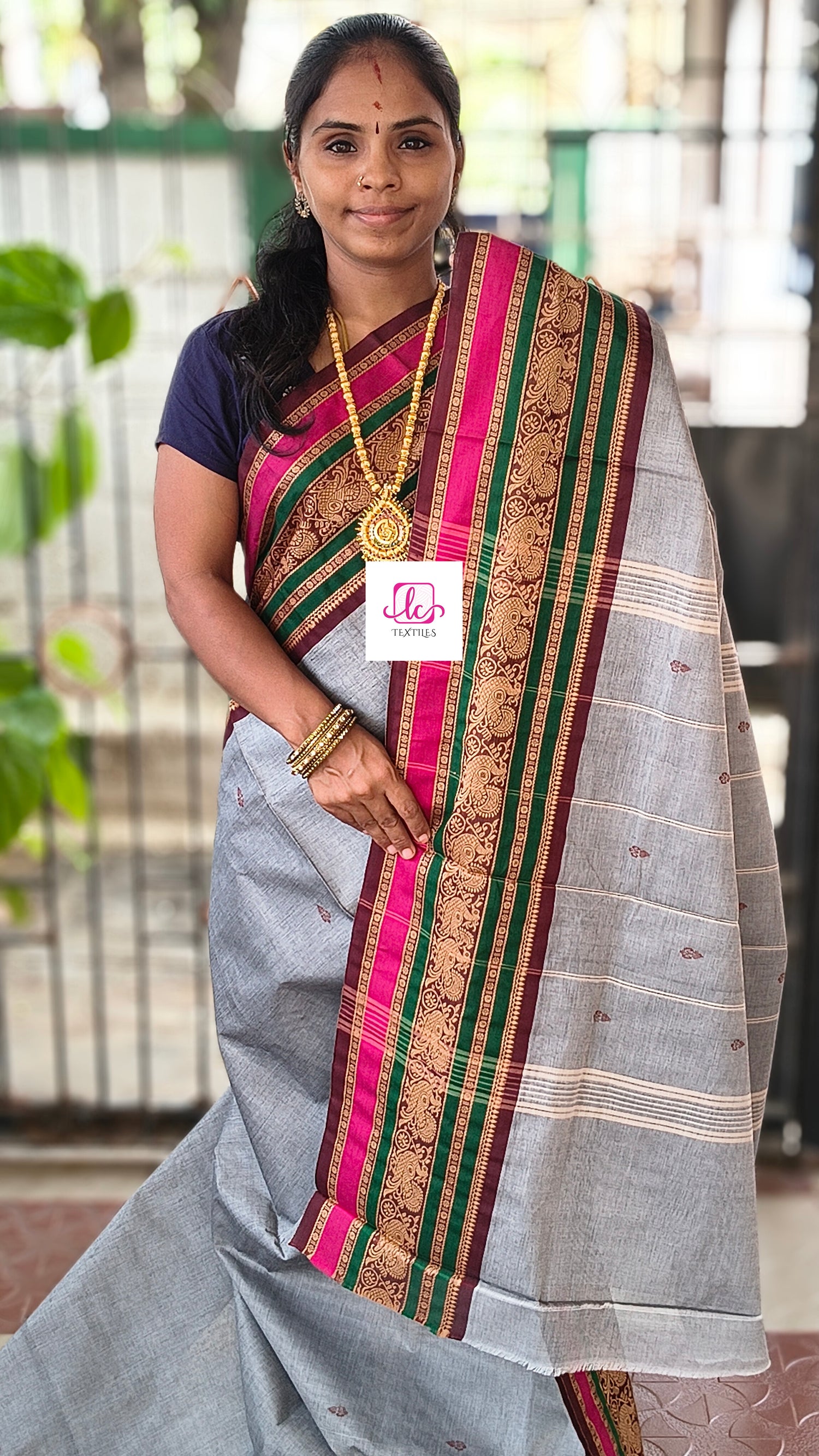 Chettinad Cotton -  Office Wear -Grey- CCOW98