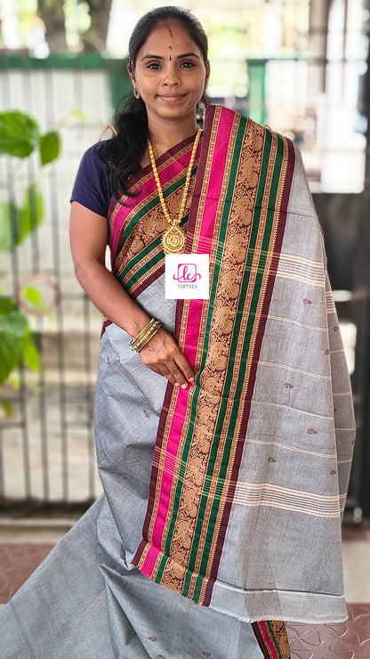 Chettinad Cotton -  Office Wear -Grey- CCOW98