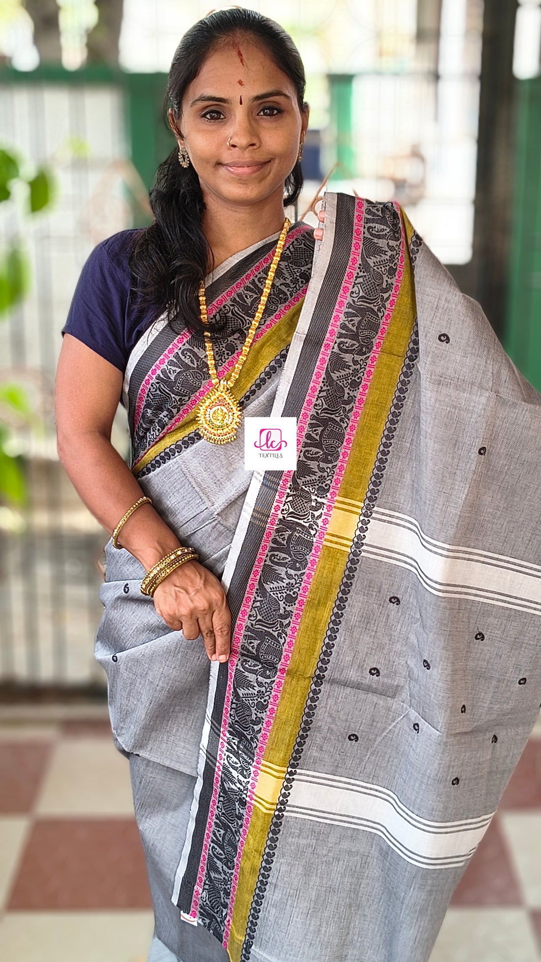 Chettinad Cotton -  Office Wear -grey- CCOW101