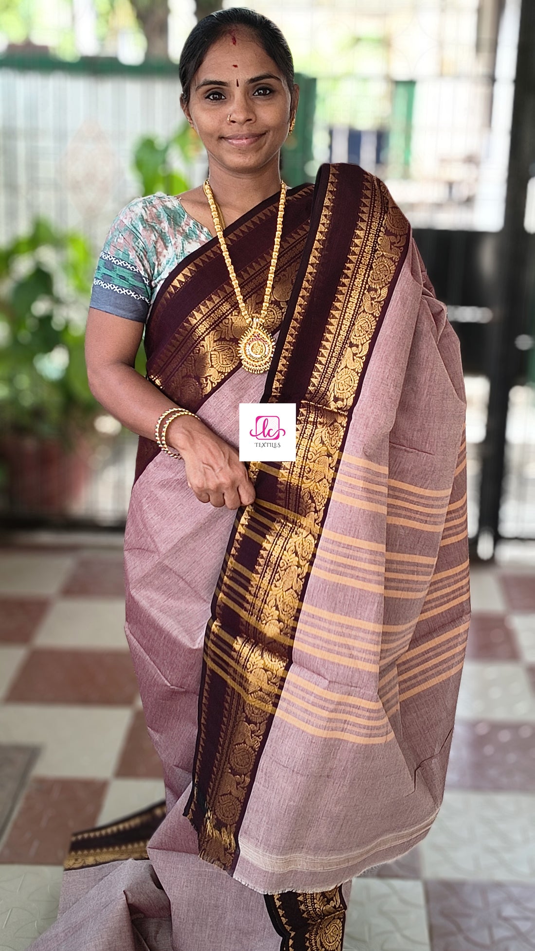 Kanchi Cotton - All Day Fusion -Pastal maroon- KCAF85