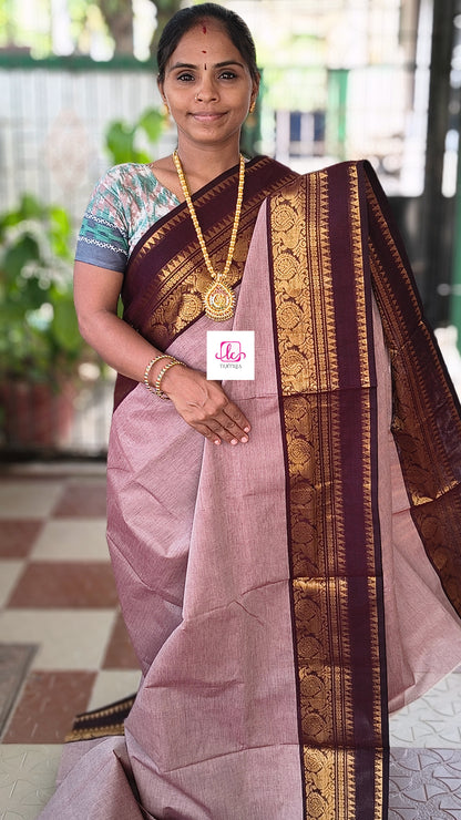 Kanchi Cotton - All Day Fusion -Pastal maroon- KCAF85