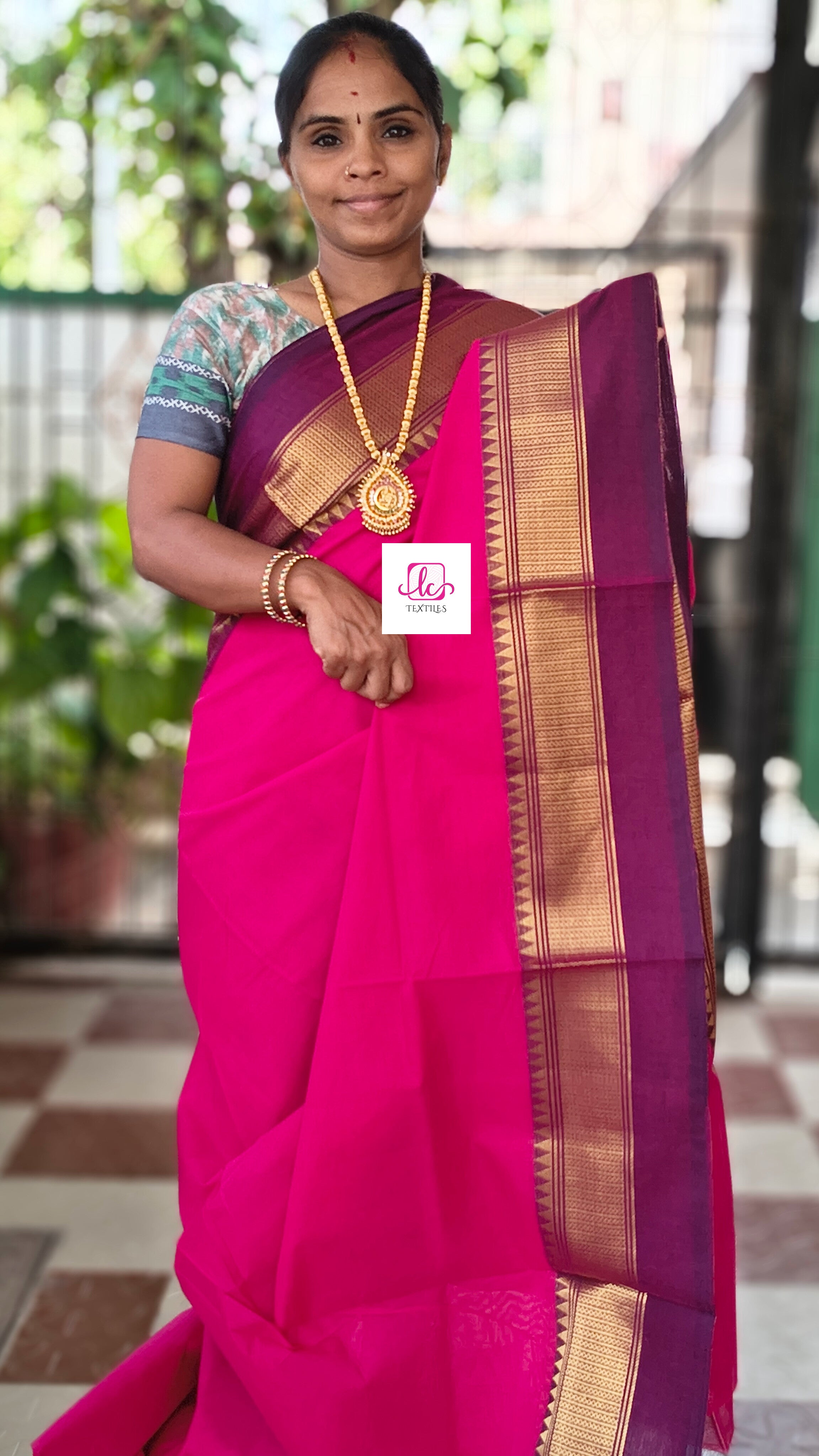 Kanchi Cotton -All day fusion -Pink- KCAF90