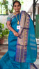 Kanchi Cotton - All Day Fusion -Rama green mixed dark blue- KCAF72