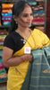 Banana pith silk saree -Yellow-BPS28