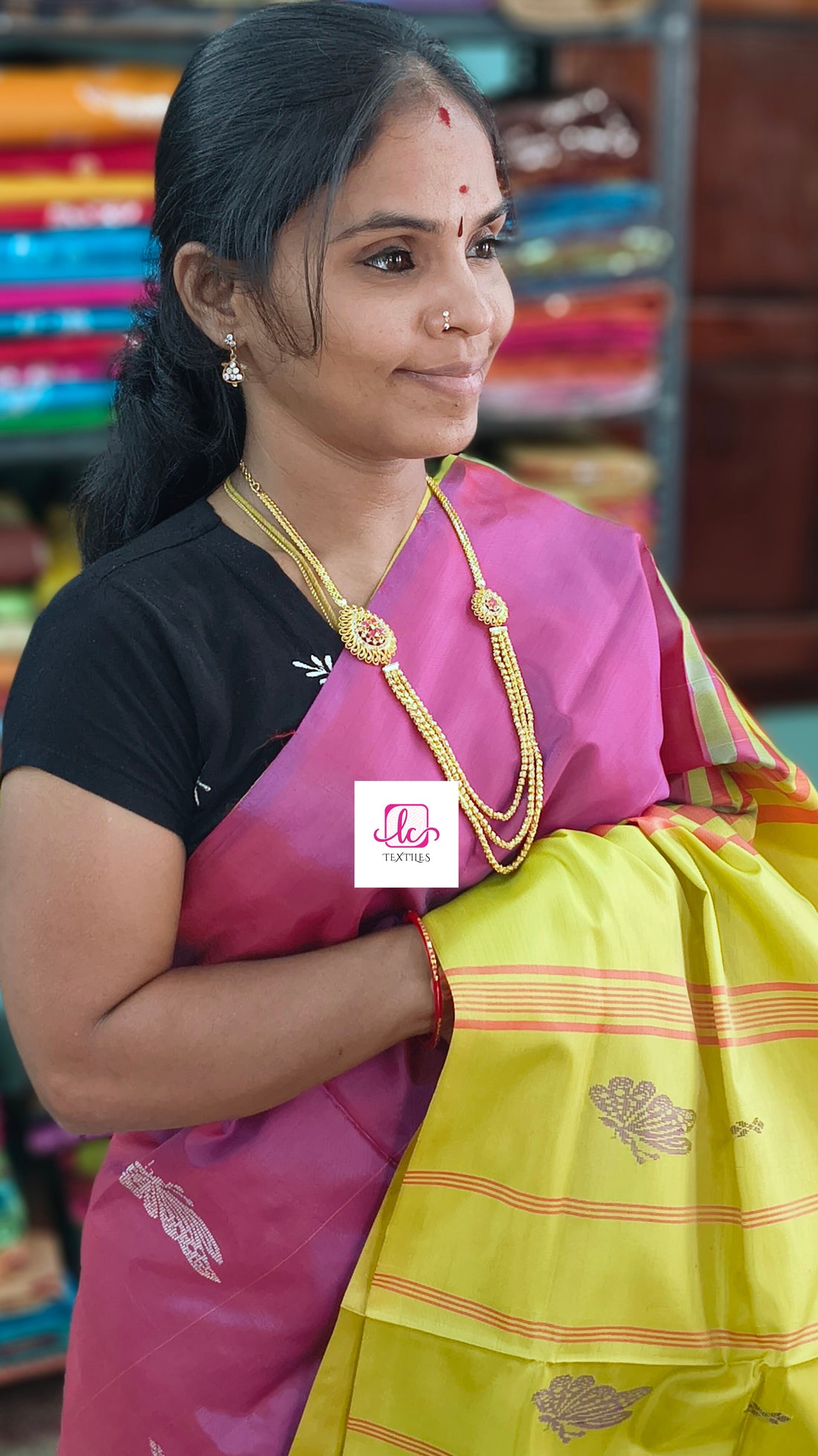 Banana pith silk saree -orchid pink-BPS31