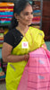 Banana pith silk saree -Neon green-BPS29
