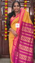 Kalyani cotton checks Mustard yellow