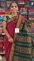 Kalyani cotton Butta Deep wine maroon