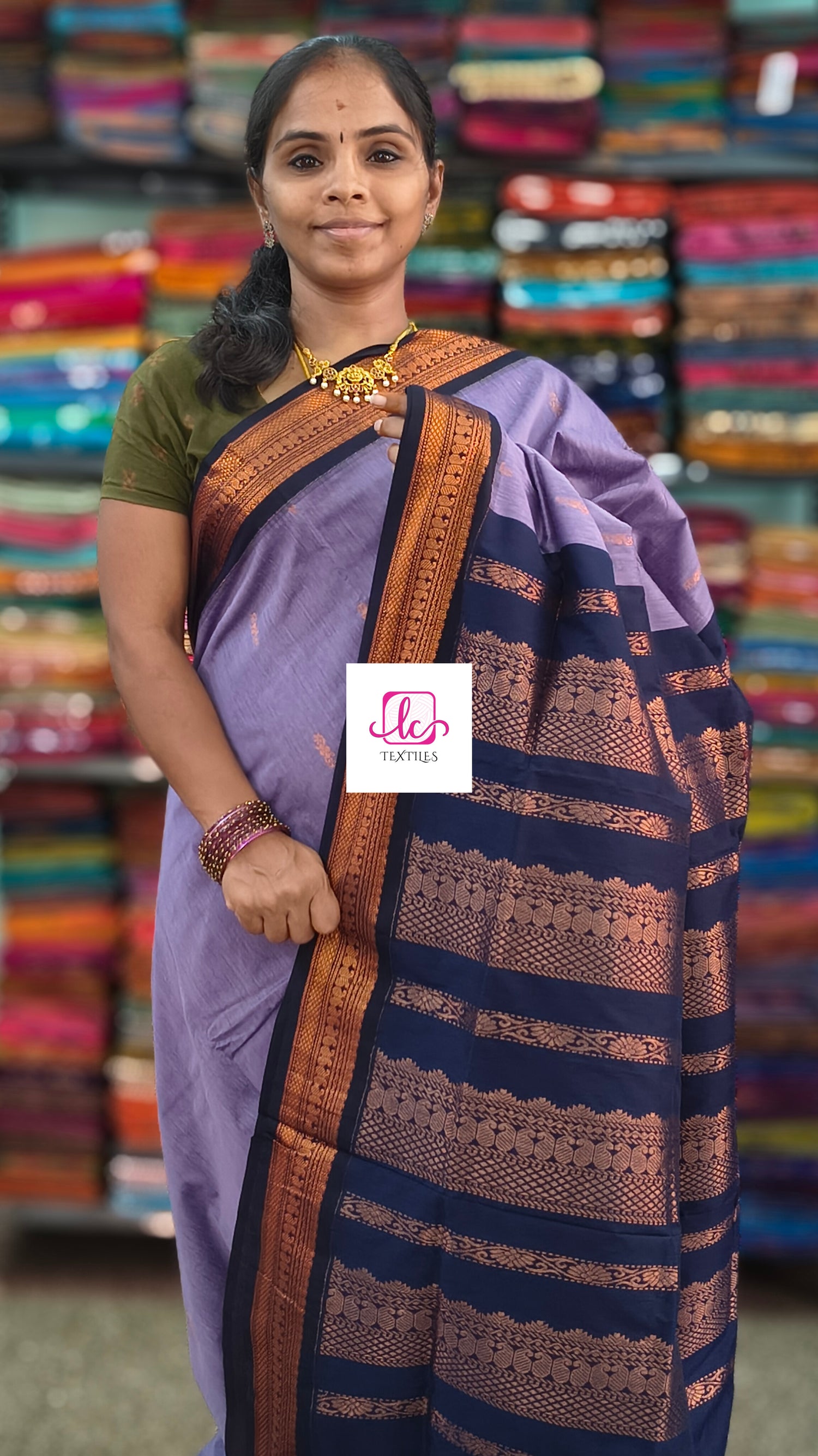Kalyani cotton Butta Lavender