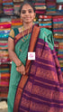 Kalyani cotton Butta Teal green
