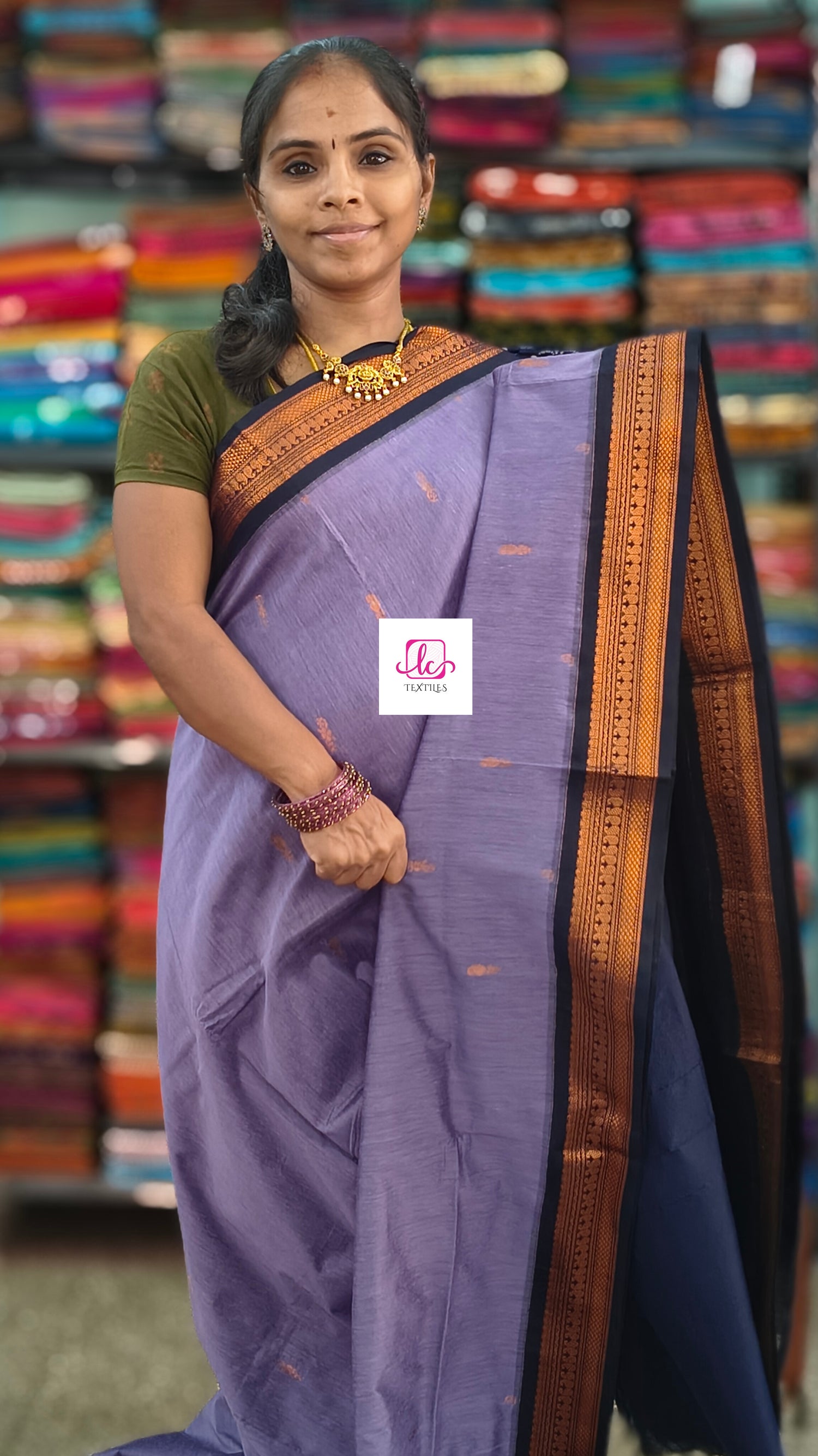 Kalyani cotton Butta Lavender