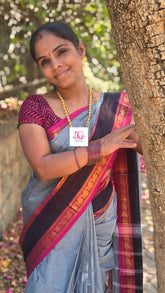 Kanchi Cotton Festival Fusion Grey