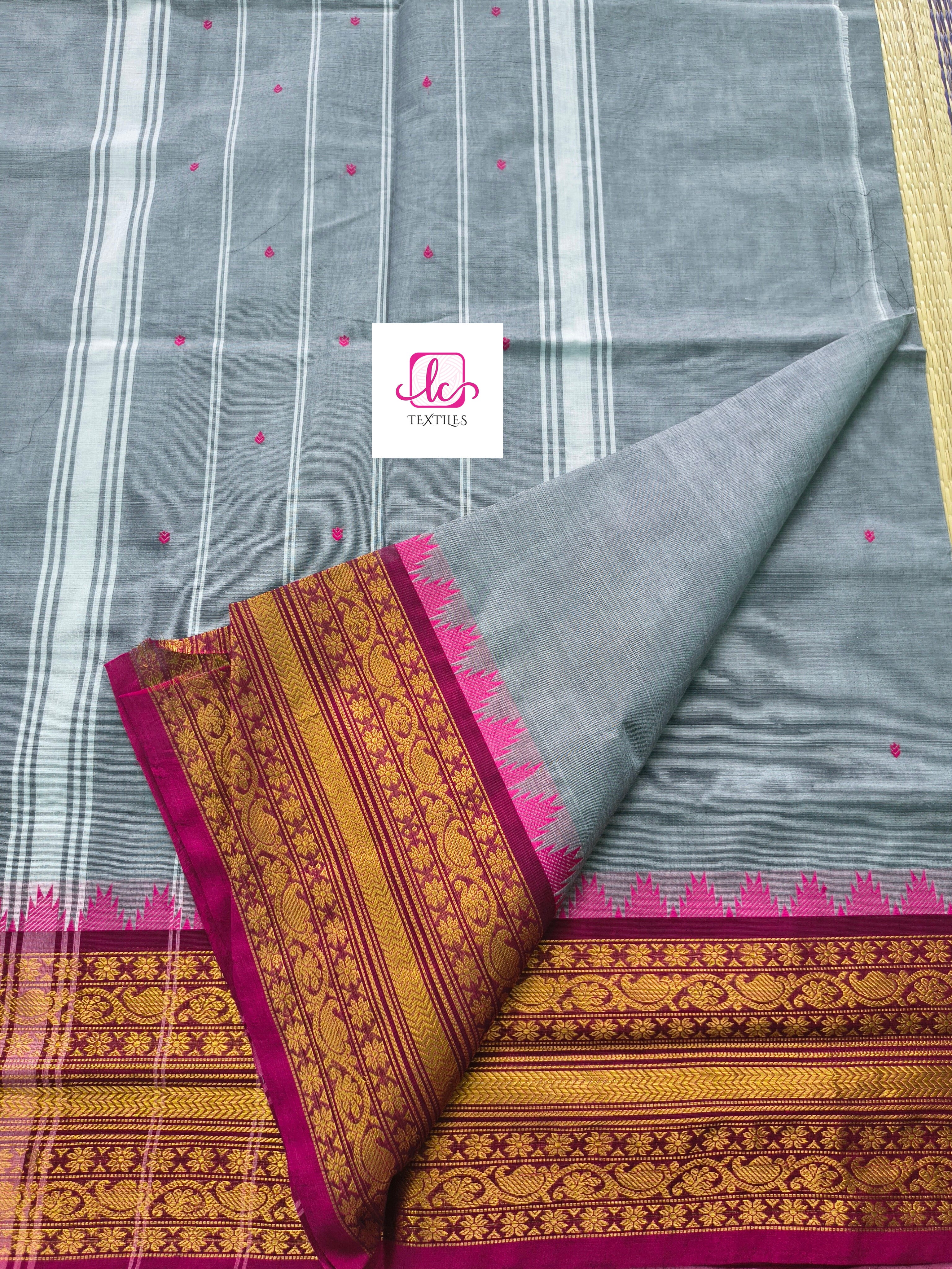 Kanchi Cotton Festival Fusion Grey
