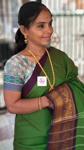 Kanchi Cotton All day fusion Dual tone green