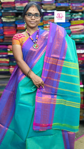 Kanchi Cotton All Day Fusion Aqua blue
