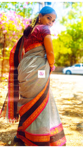 Kanchi Cotton Festival Fusion Grey