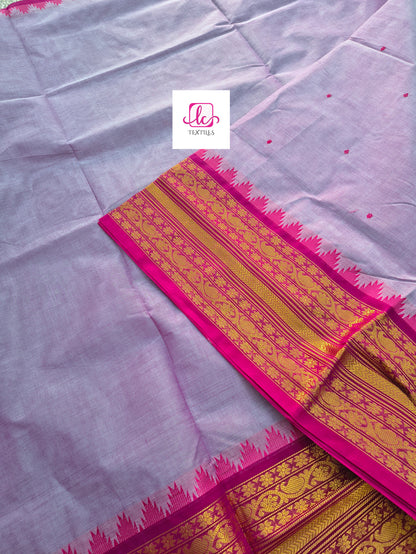 Kanchi Cotton Festival Fusion Pastel pink