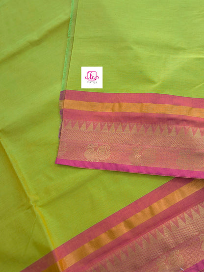 Kanchi Cotton All Day Fusion Green mixed yellow