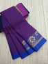 Kanchi Cotton All Day Fusion Blue mixed pink Dual tone