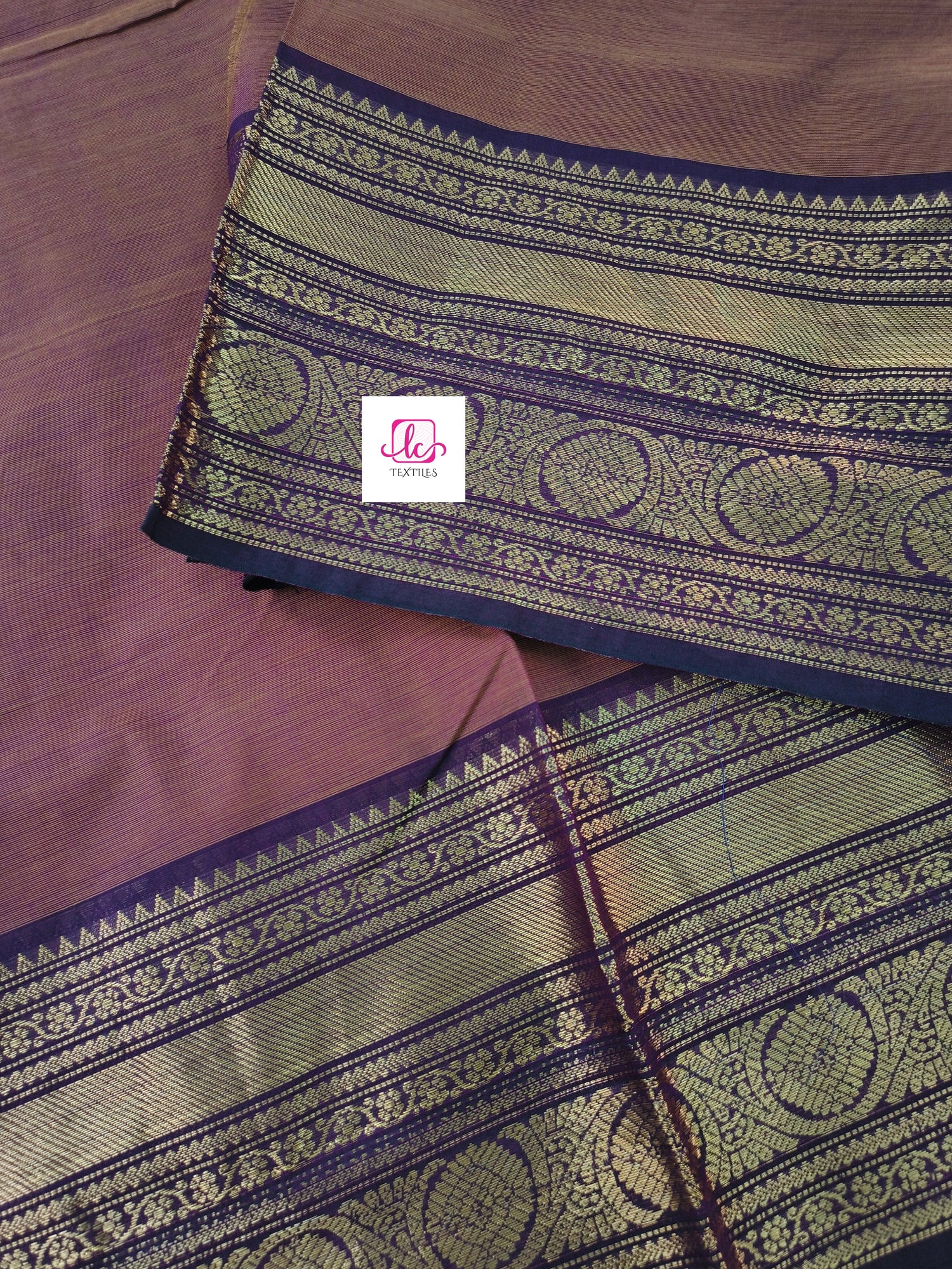 Kanchi Cotton All Day Fusion Khakki mixed maroon dual tone