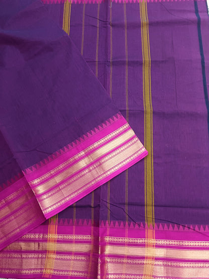 Kanchi Cotton Festival Fusion Purple
