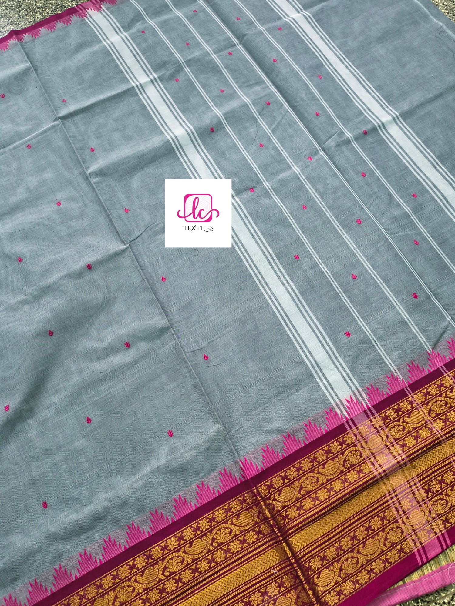 Kanchi Cotton Festival Fusion Grey