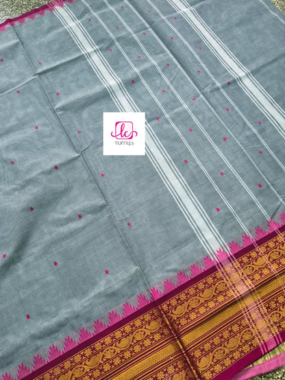 Kanchi Cotton Festival Fusion Grey