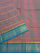 Kanchi Cotton Festival Fusion Baby pink mixed green dual tone