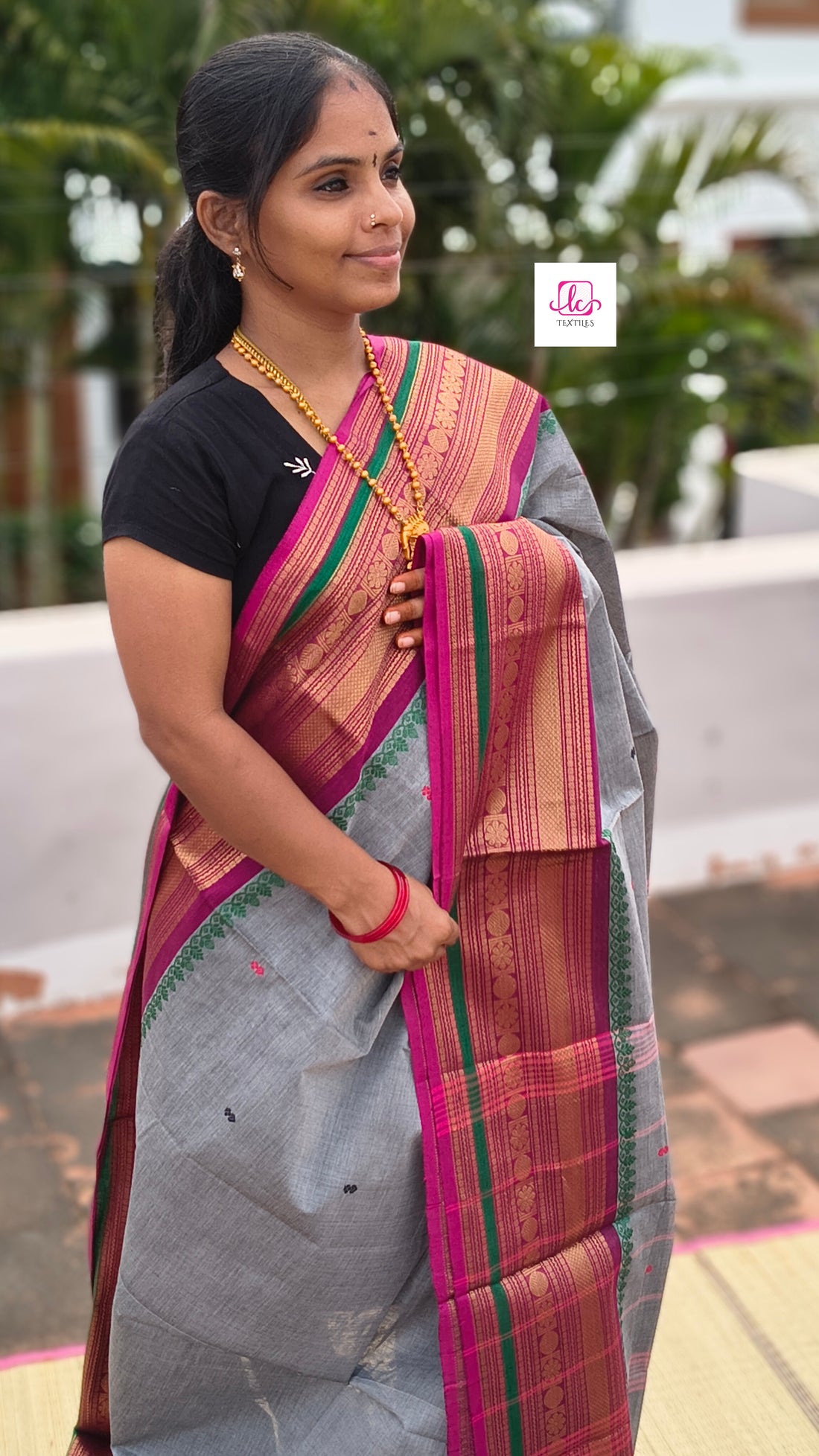 Kanchi Cotton Festival Fusion Grey