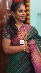 Kanchi Cotton Festival Fusion Green