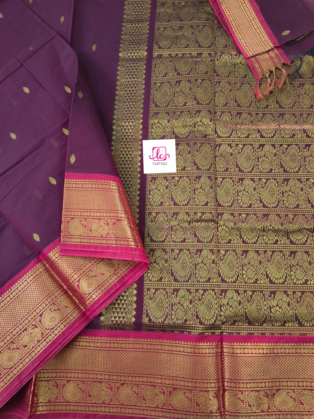 Kanchi Cotton Festival Fusion Brinjol purple
