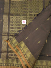 Kanchi Cotton Festival Fusion Deep choclate brown